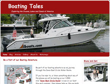 Tablet Screenshot of boatingtales.com